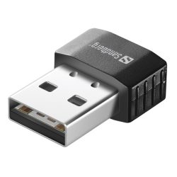 Sandberg Hálózati Wifi Adapter - Micro WiFi USB Dongle (USB; 650Mbps, 2,4GHz/5GHz, Max.: 20m; fekete)