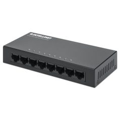  Manhattan Switch - 8 port, 100Mbps, fém ház, IEEE 802.3az, Fekete