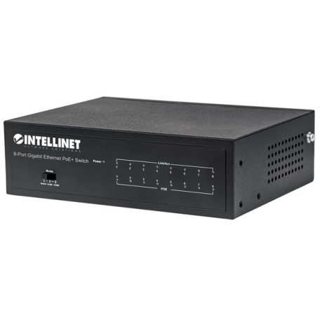 Manhattan Switch PoE - 8 port, 8db 1Gbps PoE+, rack, 802.3at/af, 60W