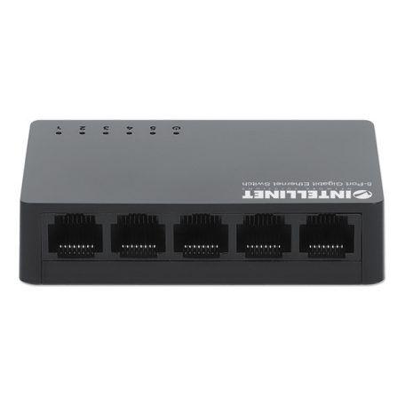 Manhattan Switch - 5 port, 1Gbps, műanyag, IEEE 802.3az, Fekete