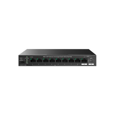 Tenda Switch PoE - TEG1110PF-8-120W (9x1Gbps; 1xSFP; 8x af/at PoE; 92W)