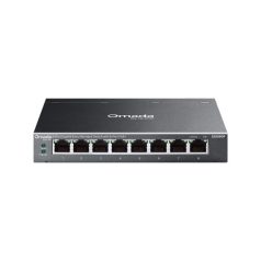   TP-Link Switch Menedzselhető PoE - ES208GP (Omada; 8x 1Gbps; 8x af/at PoE+ port; 64W)
