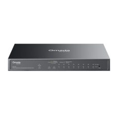   TP-Link Switch Menedzselhető PoE - ES210GP (Omada; 9x 1Gbps; 8x af/at PoE+ port; 1x SFP/RJ45 combo port; 63W)
