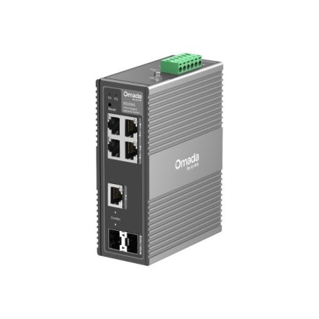 TP-Link Switch Industrial - IES206G (4x 1Gbps port; 1x Combo + 1x SFP port; DC 9.6-60V; DIN-sín)