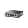   TP-Link Switch  PoE - TL-SF1005P (5 port 100Mbps; 5/4 af PoE port; 58W)