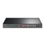   TP-Link Switch  PoE - TL-SL1218P (16port 100Mbps;  16 at/PoE+ port; 2x Combo SFP; 150W, 250m extended mode)