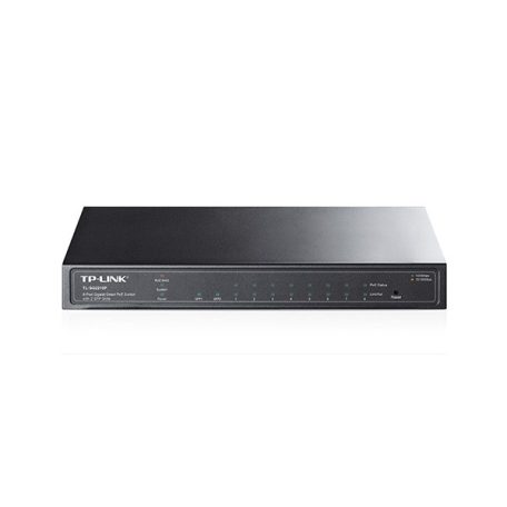 TP-Link Switch Smart PoE- SG2210P JetStream (L2; 8 port 1Gbps + 2 port SFP; 8 af PoE port; 53W)