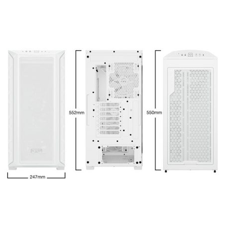 Be Quiet! Számítógépház - Shadow Base 800 FX White (ATX, edzett üveg oldallap, fehér)