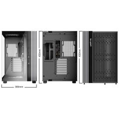   Be Quiet! Számítógépház - LIGHT BASE 600 DX Black (ATX, edzett üveg oldallap, fekete)
