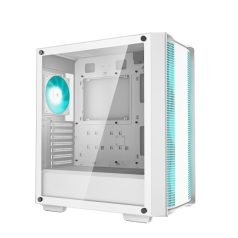   DeepCool Számítógépház - CC560 WHITE V2 (fehér, ablakos, 4x12cm LED venti, ATX, 1xUSB3.0, 1xUSB2.0, fehér)