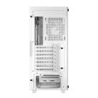 DeepCool Számítógépház - CC560 WHITE V2 (fehér, ablakos, 4x12cm LED venti, ATX, 1xUSB3.0, 1xUSB2.0, fehér)