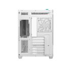 DeepCool Számítógépház - CG530U 4F WH (fehér, ablakos, 4x12cm A-RGB, BTF, ATX, 2xUSB3.0, 1xUSB2.0)