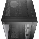 DeepCool Számítógépház - CG530U 4F (fekete, ablakos, 4x12cm A-RGB, BTF, ATX, 2xUSB3.0, 1xUSB2.0)