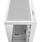 DeepCool Számítógépház - CG580 4F WH (fehér, ablakos, 4x12cm A-RGB, BTF, ATX, 2xUSB3.0, 1xUSB2.0)