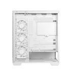DeepCool Számítógépház - CG580 4F WH V2 (fehér, ablakos, 4x12cm A-RGB, BTF, ATX, 2xUSB3.0, 1xUSB2.0)