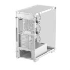DeepCool Számítógépház - CG580 4F WH V2 (fehér, ablakos, 4x12cm A-RGB, BTF, ATX, 2xUSB3.0, 1xUSB2.0)