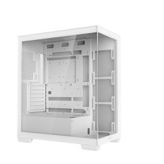   DeepCool Számítógépház - CG580 WH (fehér, abakos, venti nélkül, BTF, ATX, 2xUSB3.0, 1xUSB2.0)
