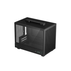   DeepCool Számítógépház - CH160 (fekete, Mini-ITX, 2xUSB3.0, Type-C, fekete)