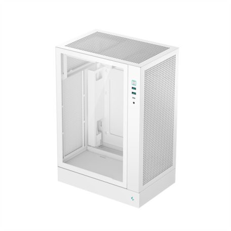 DeepCool Számítógépház - CH170 PLUS WH (Micro-ATX/Mini-ITX, 2xUSB3.0, Type-C, fehér)