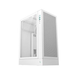   DeepCool Számítógépház - CH170 PLUS WH (Micro-ATX/Mini-ITX, 2xUSB3.0, Type-C, fehér)