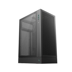   DeepCool Számítógépház - CH170 PLUS (Micro-ATX/Mini-ITX, 2xUSB3.0, Type-C, fekete)