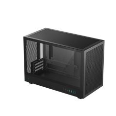   DeepCool Számítógépház - CH260 (fekete, Mini-ITX/Micro ATX (BTF), 2xUSB3.0, Type-C, fekete)