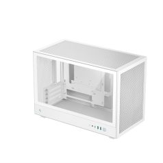   DeepCool Számítógépház - CH260 WH (fekete, Mini-ITX/Micro ATX (BTF), 2xUSB3.0, Type-C, fehér)