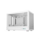 DeepCool Számítógépház - CH260 WH (fekete, Mini-ITX/Micro ATX (BTF), 2xUSB3.0, Type-C, fehér)