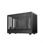 DeepCool Számítógépház - CH260 (fekete, Mini-ITX/Micro ATX (BTF), 2xUSB3.0, Type-C, fekete)