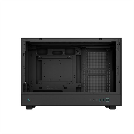 DeepCool Számítógépház - CH260 (fekete, Mini-ITX/Micro ATX (BTF), 2xUSB3.0, Type-C, fekete)