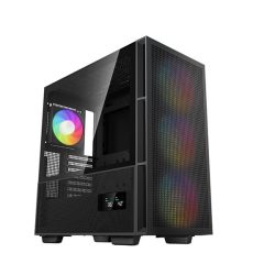 DeepCool Számítógépház - CH560 DIGITAL (fekete, 3x14cm +1x12 ventilátor, Mini-ITX / Micro-ATX / ATX / E-ATX, 2xUSB3.0)