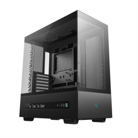 DeepCool Számítógépház - CH690 DIGITAL (fekete, ATX, 1xUSB-C, 2xUSB3.0)