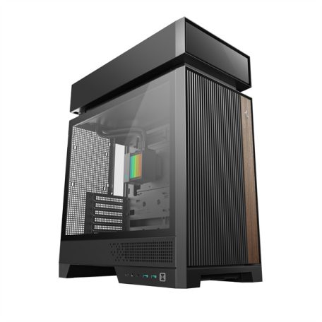 DeepCool Számítógépház - CL6600 (fekete, 1x360cm AIO vízhűtés, 2x120mm A-RGB, ATX, 2xUSB3.0, 1xUSB-C)