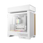 DeepCool Számítógépház - CL6600 WH (fehér, 1x360cm AIO vízhűtés,  2x120mm A-RGB, ATX, 2xUSB3.0, 1xUSB-C)
