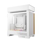 DeepCool Számítógépház - CL660 WH (fehér, 2x120mm A-RGB, ATX, 2xUSB3.0, 1xUSB-C)