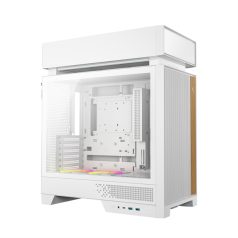   DeepCool Számítógépház - CL660 WH (fehér, 2x120mm A-RGB, ATX, 2xUSB3.0, 1xUSB-C)