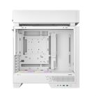 DeepCool Számítógépház - CL660 WH (fehér, 2x120mm A-RGB, ATX, 2xUSB3.0, 1xUSB-C)
