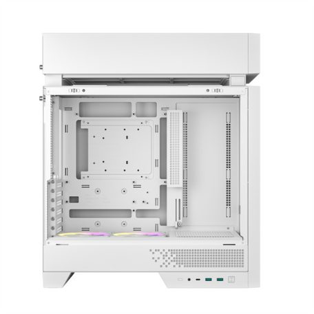 DeepCool Számítógépház - CL660 WH (fehér, 2x120mm A-RGB, ATX, 2xUSB3.0, 1xUSB-C)