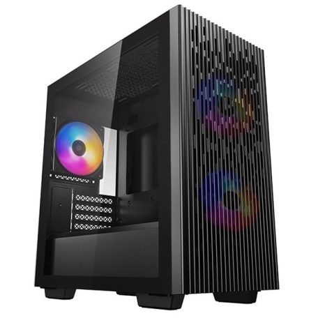 DeepCool Számítógépház - MATREXX 40 3FS (ablakos, 3x LED ventiilátor, mATX, 1xUSB3.0, 1xUSB2.0)