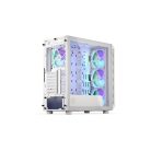 Endorfy Számítógépház - Arx 700 White ARGB (ATX /micro ATX/ITX, 1xUSB-C, 2xUSB3.0, 4x14cm LED ventilátor, ablak, fehér)