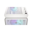 Endorfy Számítógépház - Arx 700 White ARGB (ATX /micro ATX/ITX, 1xUSB-C, 2xUSB3.0, 4x14cm LED ventilátor, ablak, fehér)
