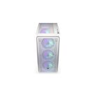 Endorfy Számítógépház - Arx 500 White ARGB (ATX/micro ATX/ITX, 1xUSB-C, 2xUSB3.0, 4x14cm LED ventilátor, ablakos, fehér)
