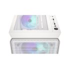 Endorfy Számítógépház - Arx 500 White ARGB (ATX/micro ATX/ITX, 1xUSB-C, 2xUSB3.0, 4x14cm LED ventilátor, ablakos, fehér)
