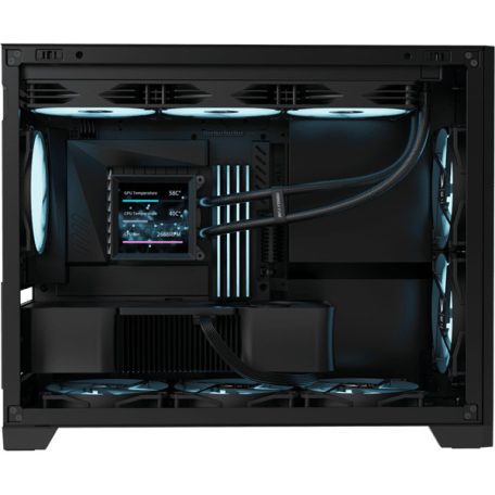 Formula Számítógépház - Air Mesh G6 Black (fekete, ablakos, mATX, 1xUSB3.0, 1xType-C)