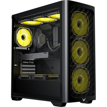 Formula Számítógépház - Air Power G3 Black (fekete, ablakos, 4x12cm venti, ATX, 1xUSB3.0, 2xUSB2.0)