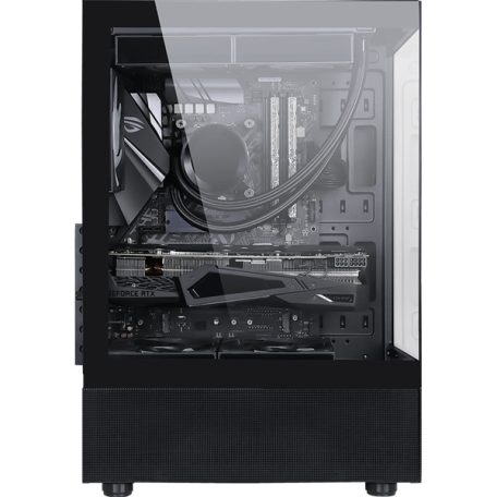 Formula Számítógépház - Crystal Z1+ Black ARGB (fekete, ablakos, ATX, 3x12cm venti, 1xUSB3.0, 1xUSB2.0, 1xType-C)