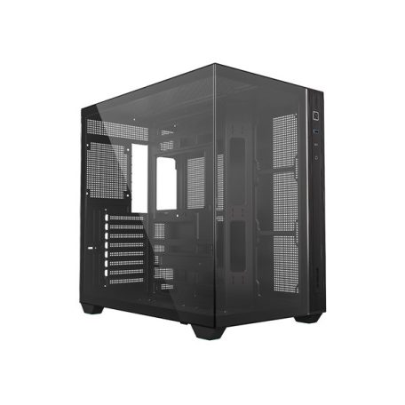 ID-Cooling Számítógépház - VIEW 510 (ablakos, venti nélkül, BTF, ATX, USB3.0, 1xUSB-C, fekete)