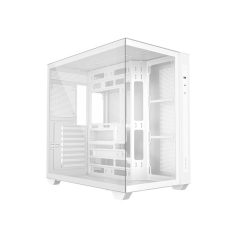  ID-Cooling Számítógépház - VIEW 510 WH (ablakos, venti nélkül, BTF, ATX, USB3.0, 1xUSB-C, fehér)
