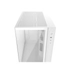 ID-Cooling Számítógépház - VIEW 510 WH (ablakos, venti nélkül, BTF, ATX, USB3.0, 1xUSB-C, fehér)
