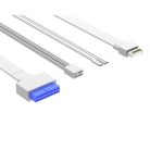 ID-Cooling Számítógépház - VIEW 510 WH (ablakos, venti nélkül, BTF, ATX, USB3.0, 1xUSB-C, fehér)